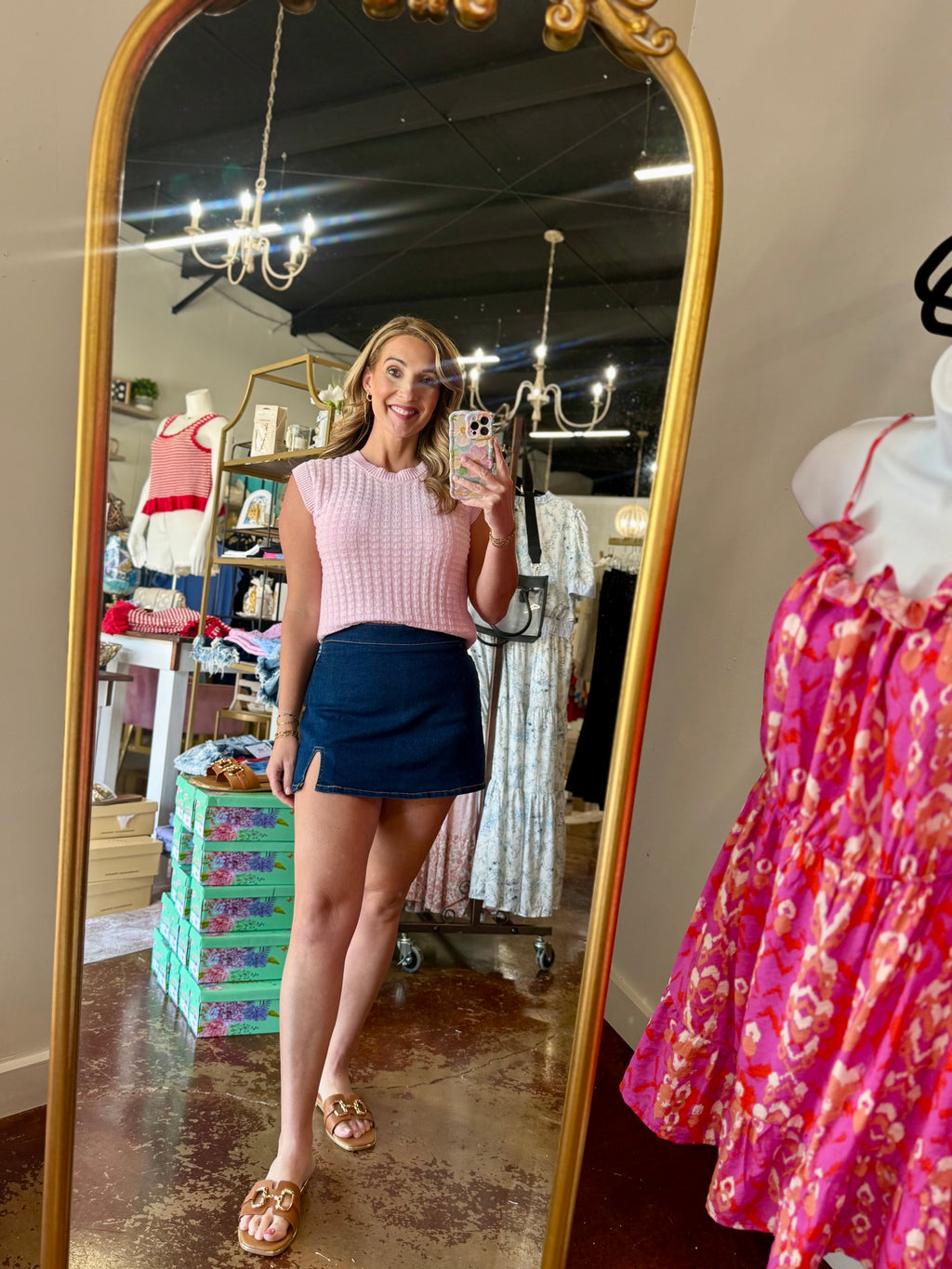 The Alexis Denim Skort