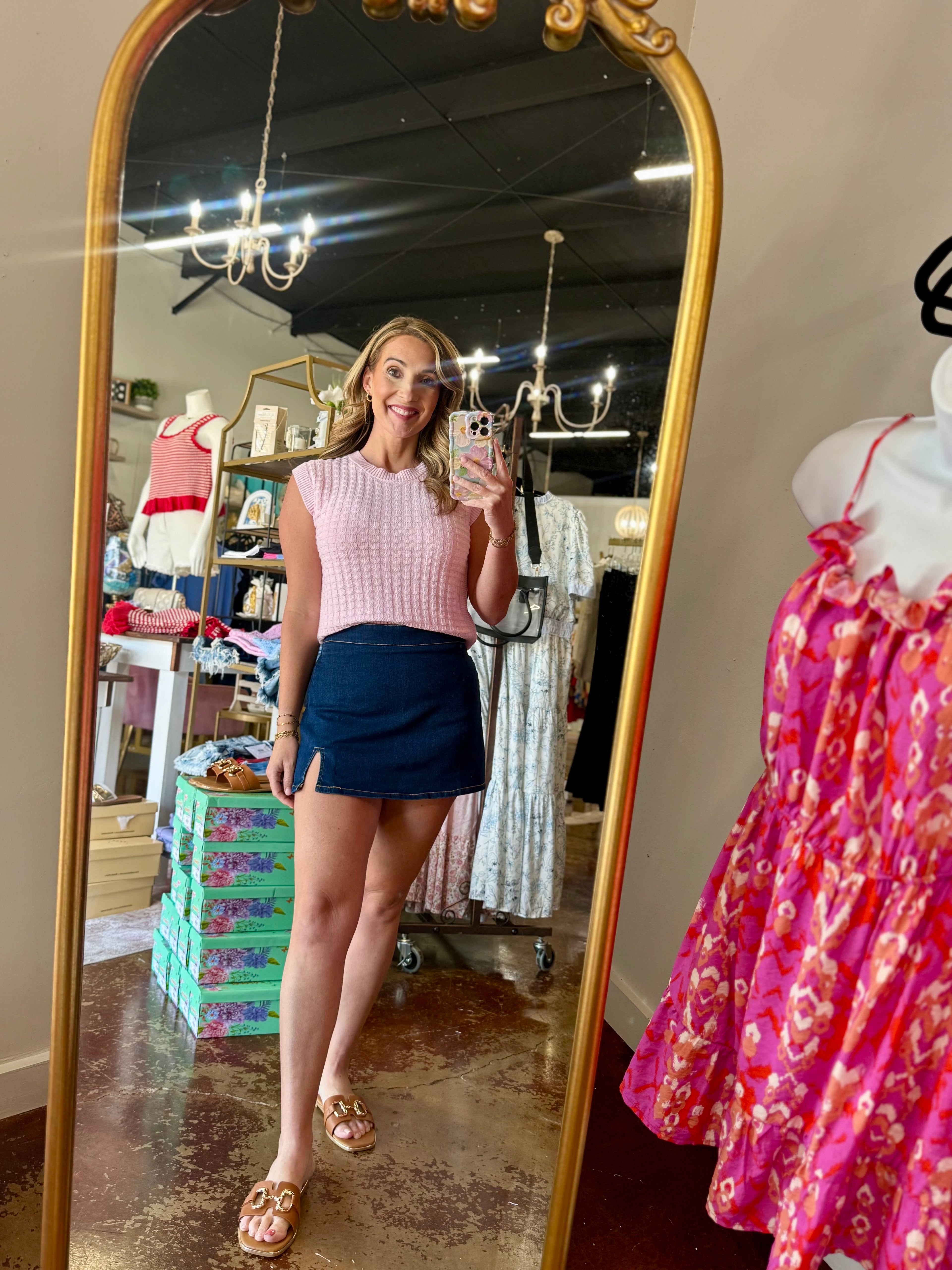 The Alexis Denim Skort