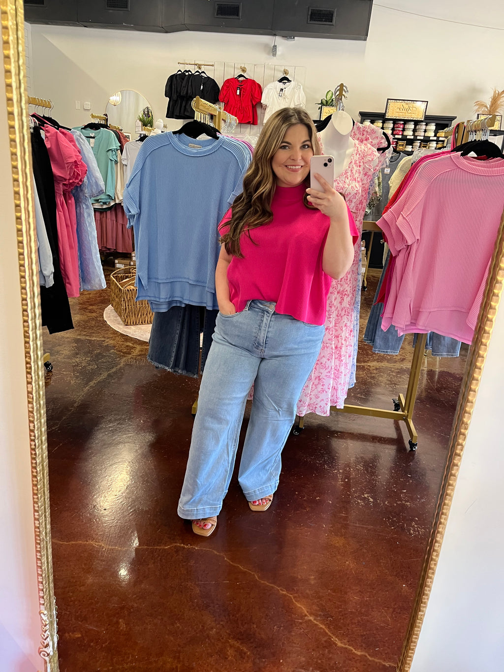 The Spring Tiffany Mock Neck Tops