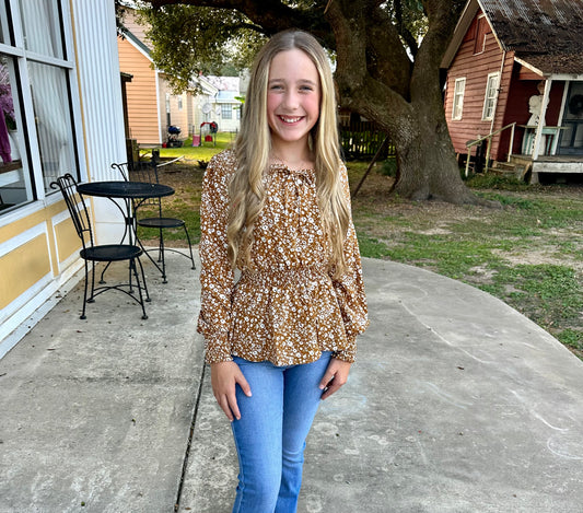 Our Tween Camel Top