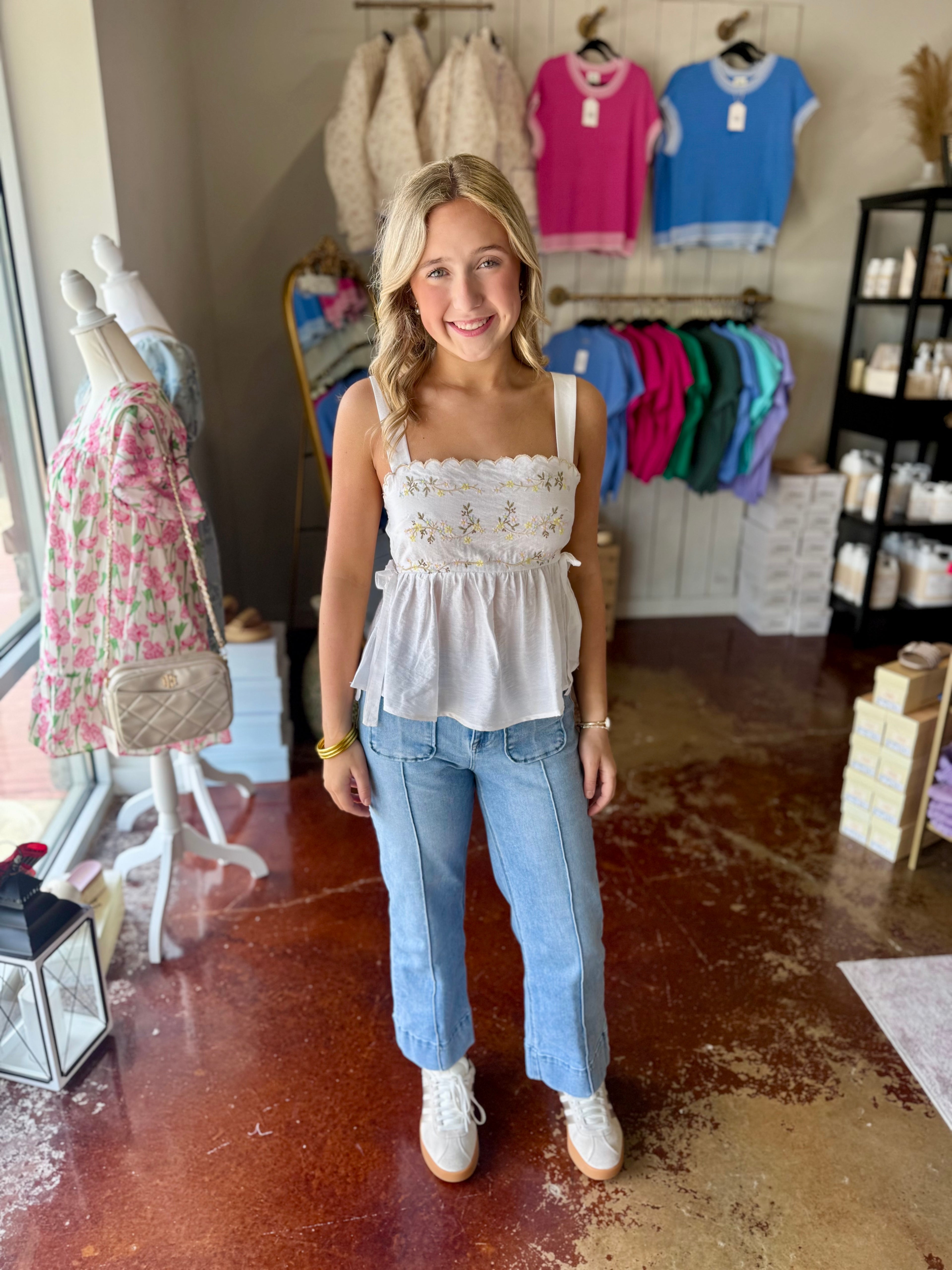 The Ivory Floral Top