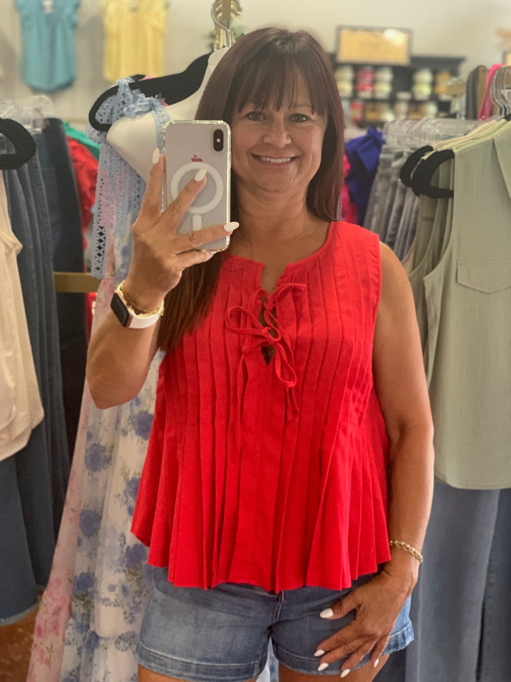 The Pleated Savannah Top
