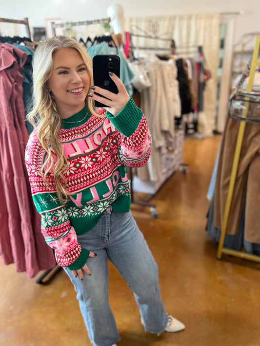 The Holly Jolly Sweater Top