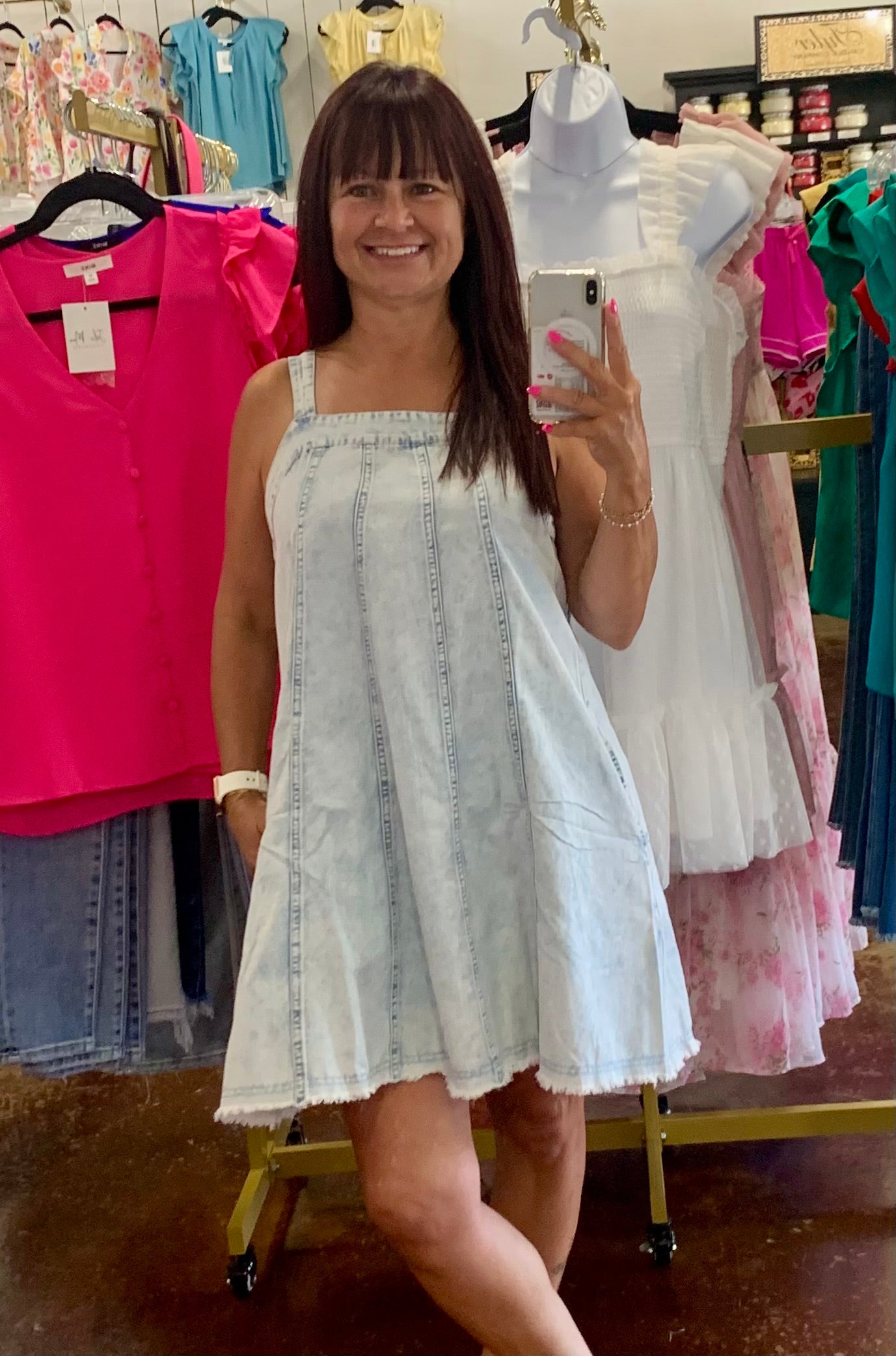 The Bluebell Charm Denim Dress