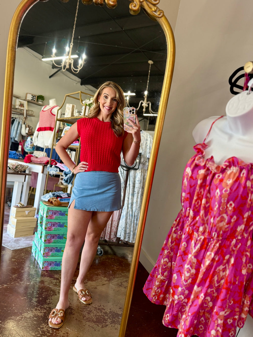 The Alexis Denim Skort