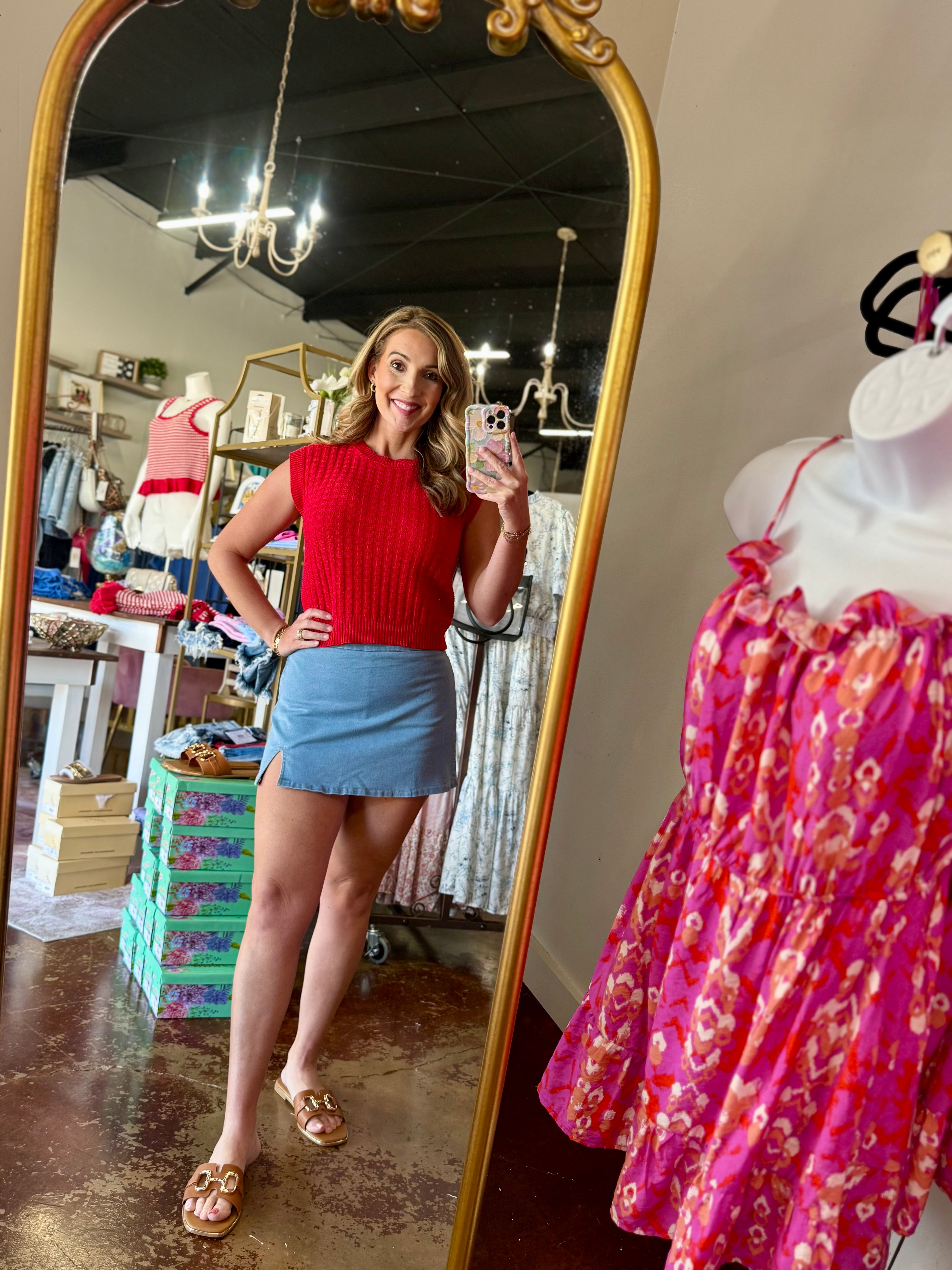 The Alexis Denim Skort