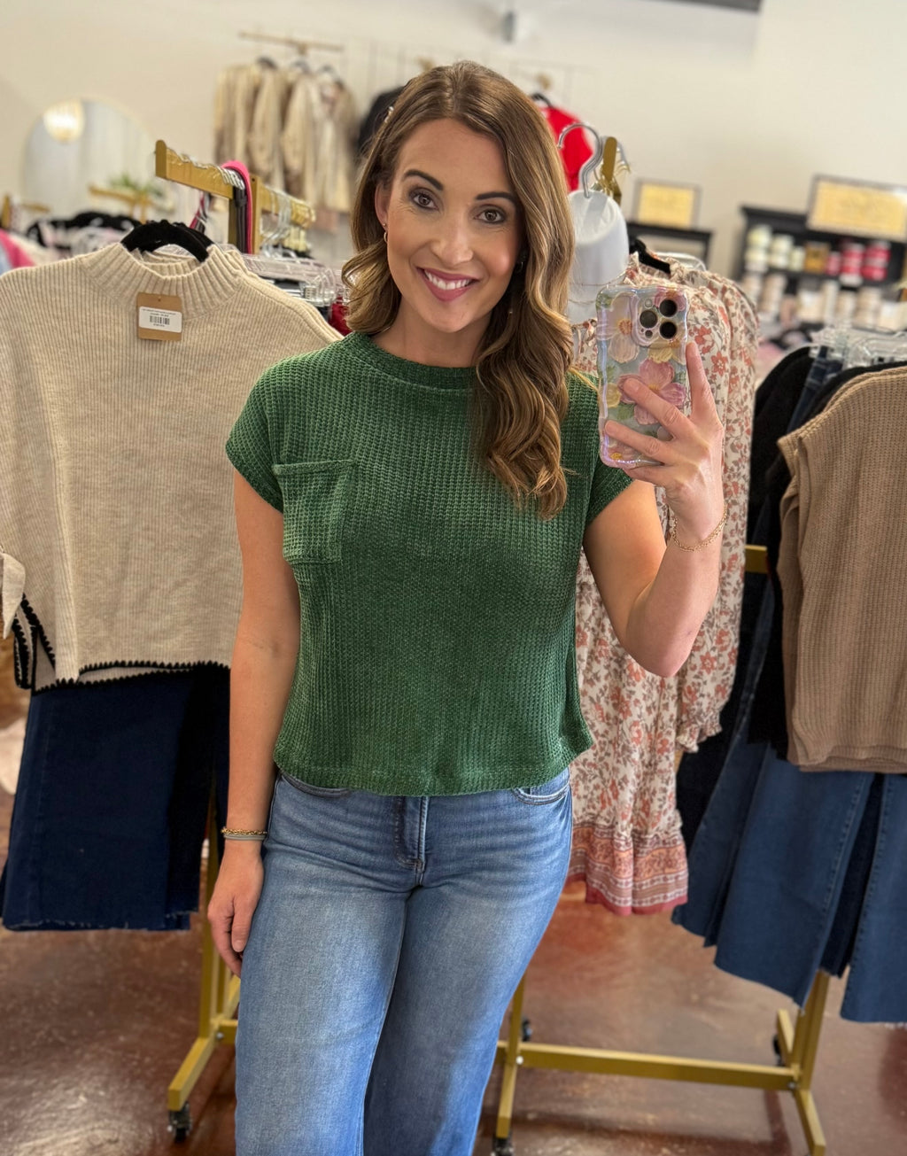 The Chenille Short Sleeve Sweater