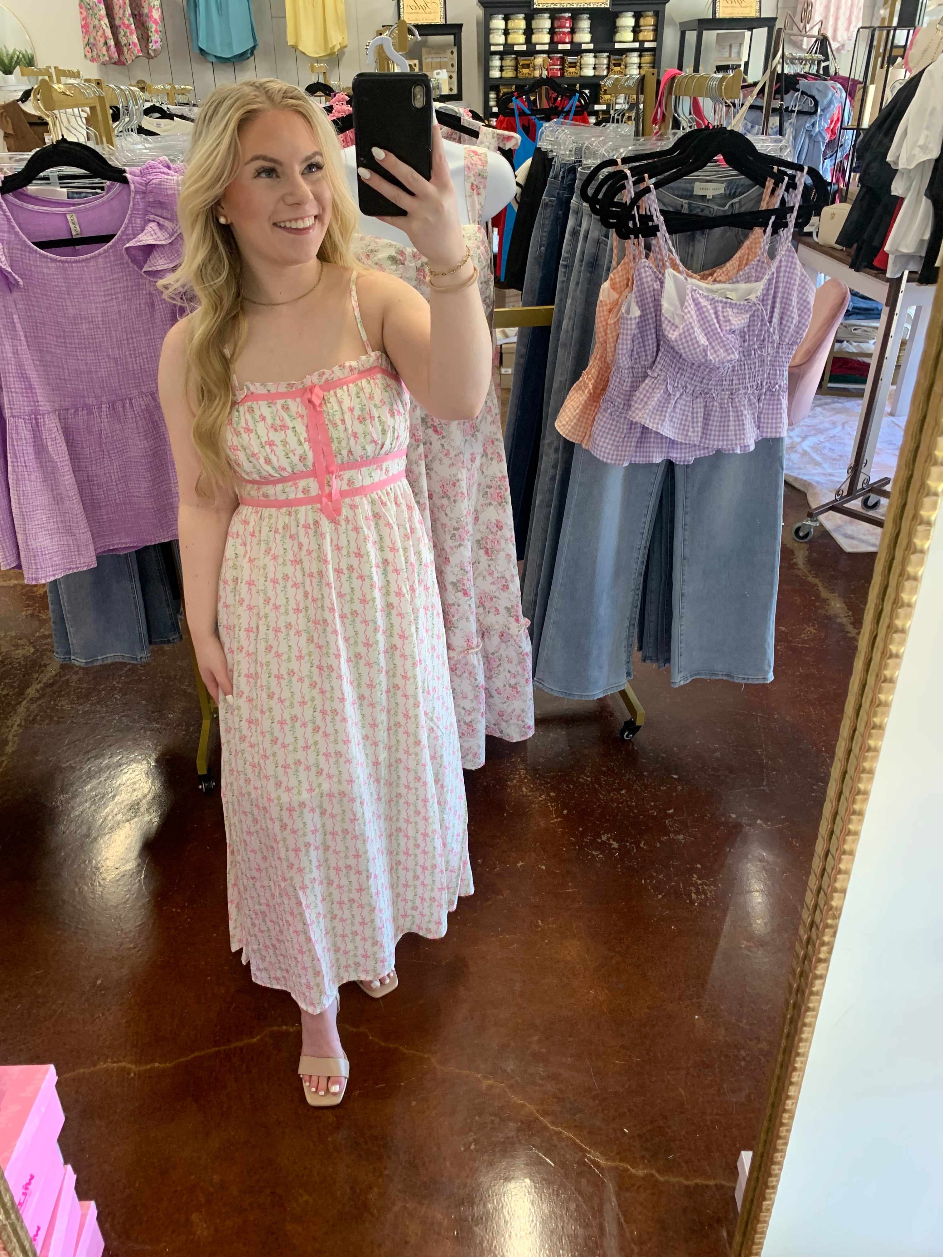 The Evelyn Floral Midi Dress