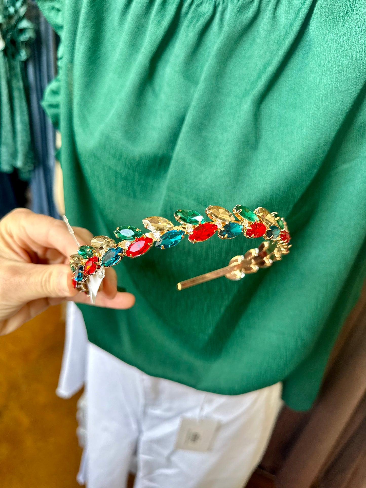 Christmas Time Rhinestone Headband