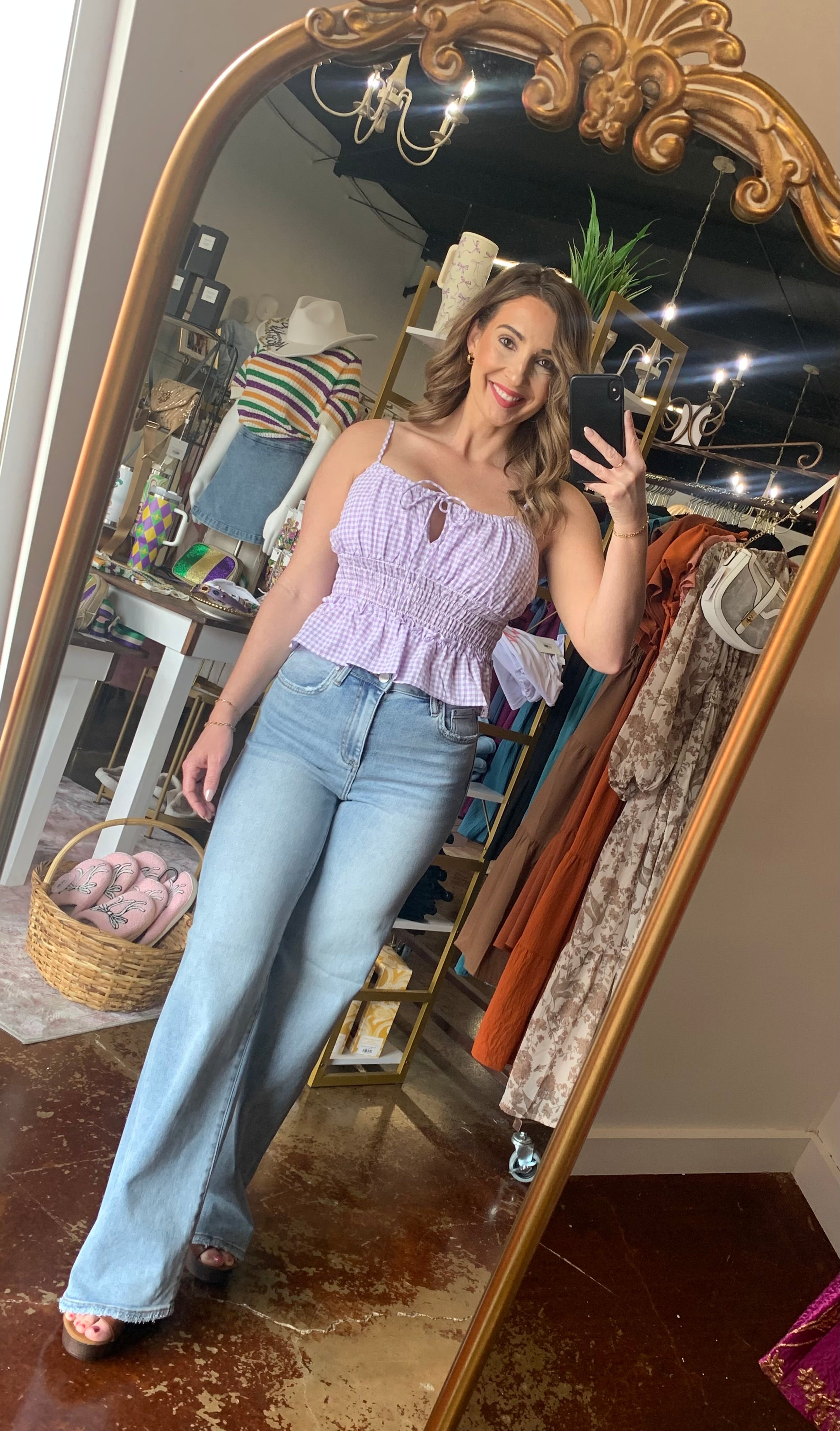 The Risen High Rise Wide Flare Basic Jeans