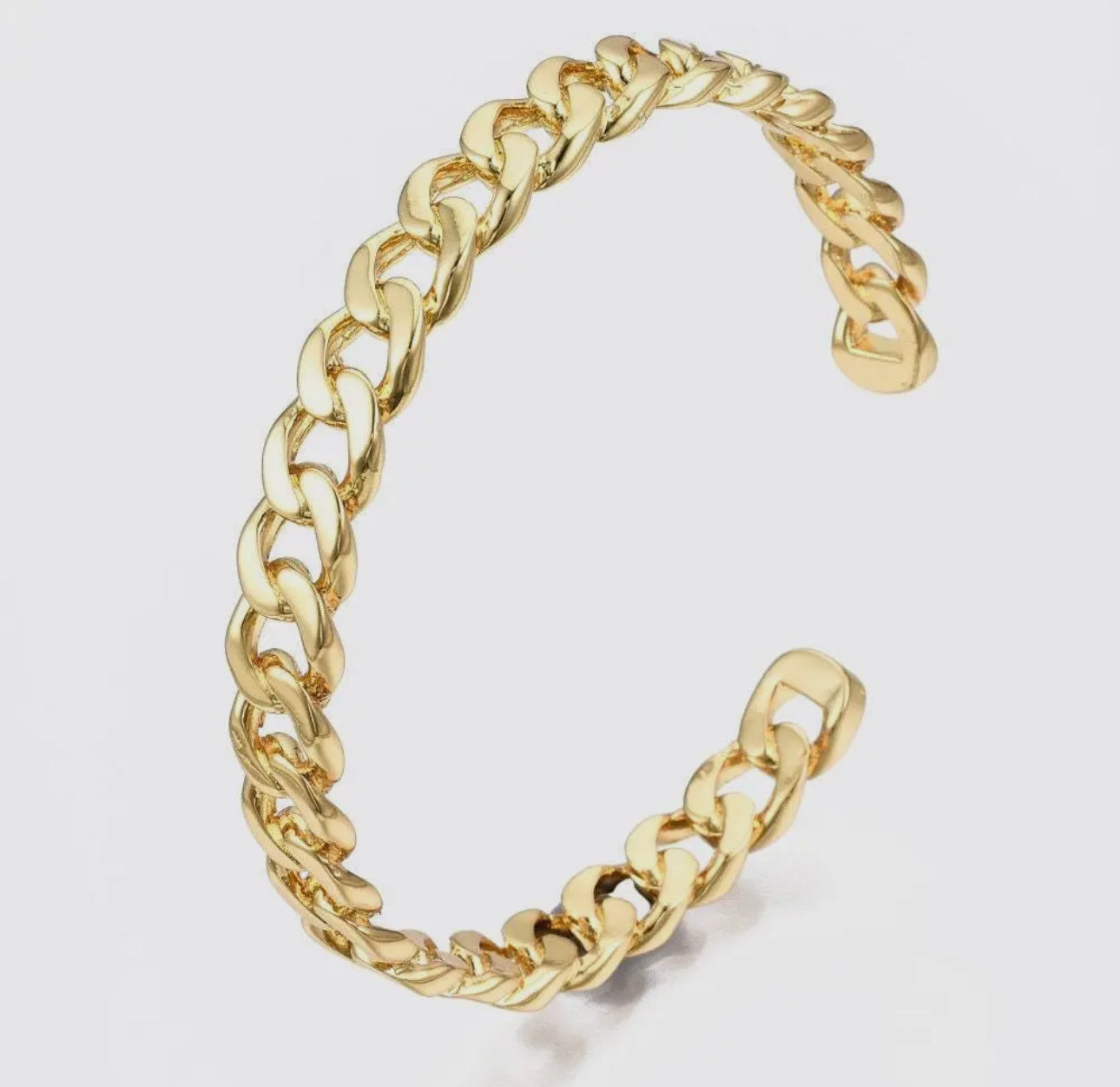 Chain Link Cuff Bangle