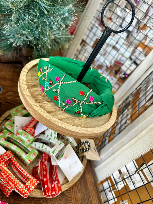 Green Ornament Headband