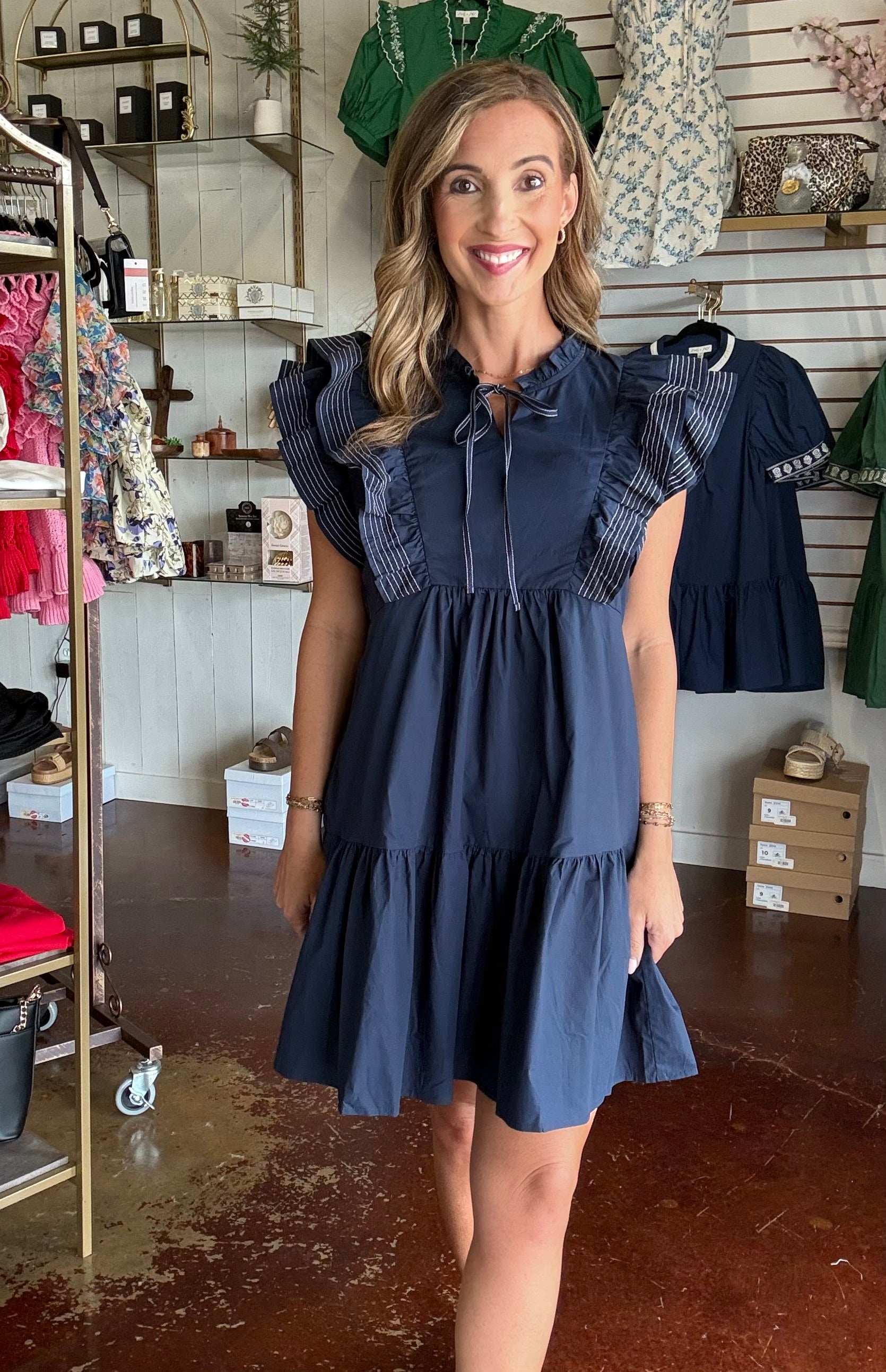 The Navy Josie Dress