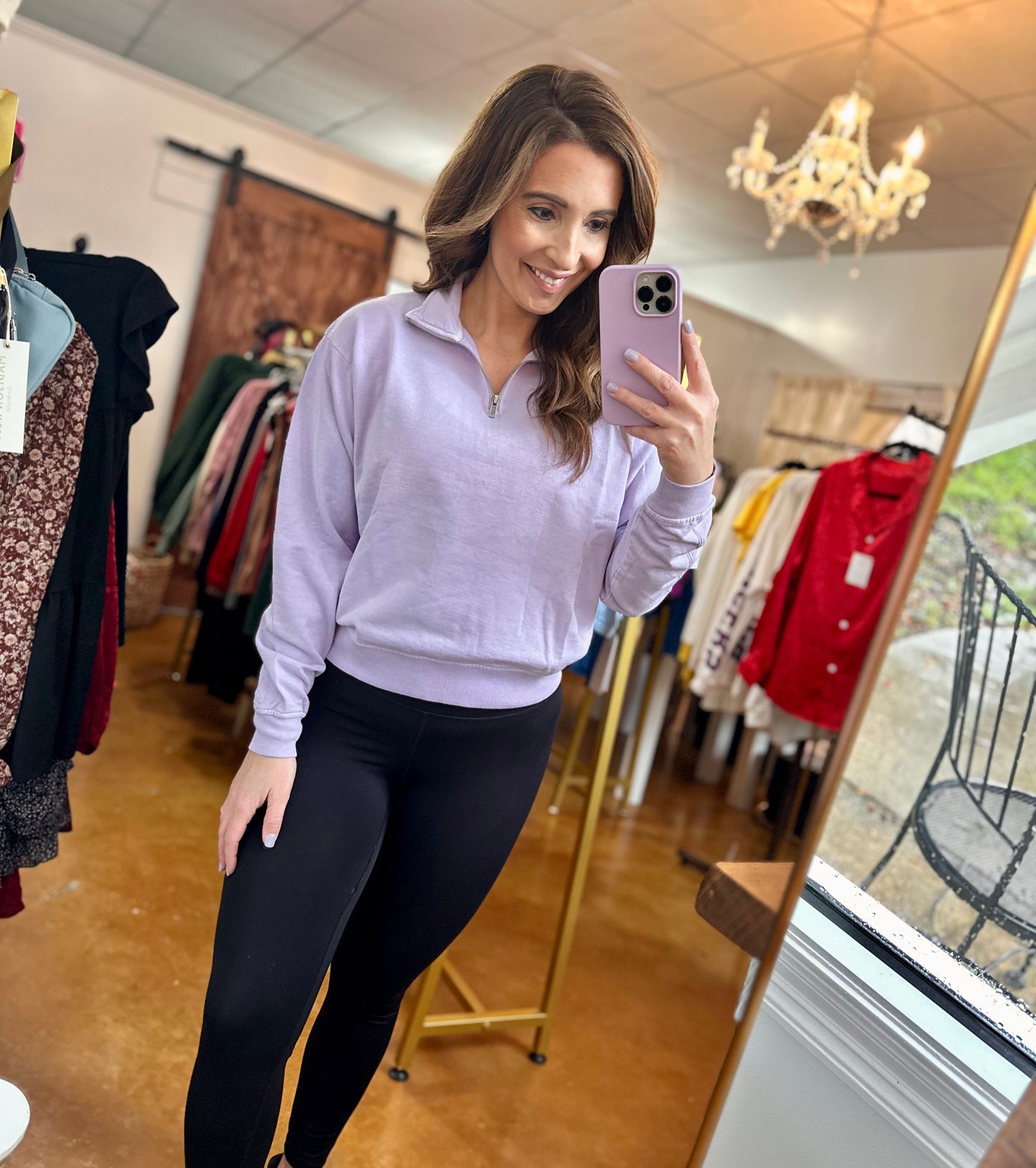 More Sophia Jade Crop Pullover