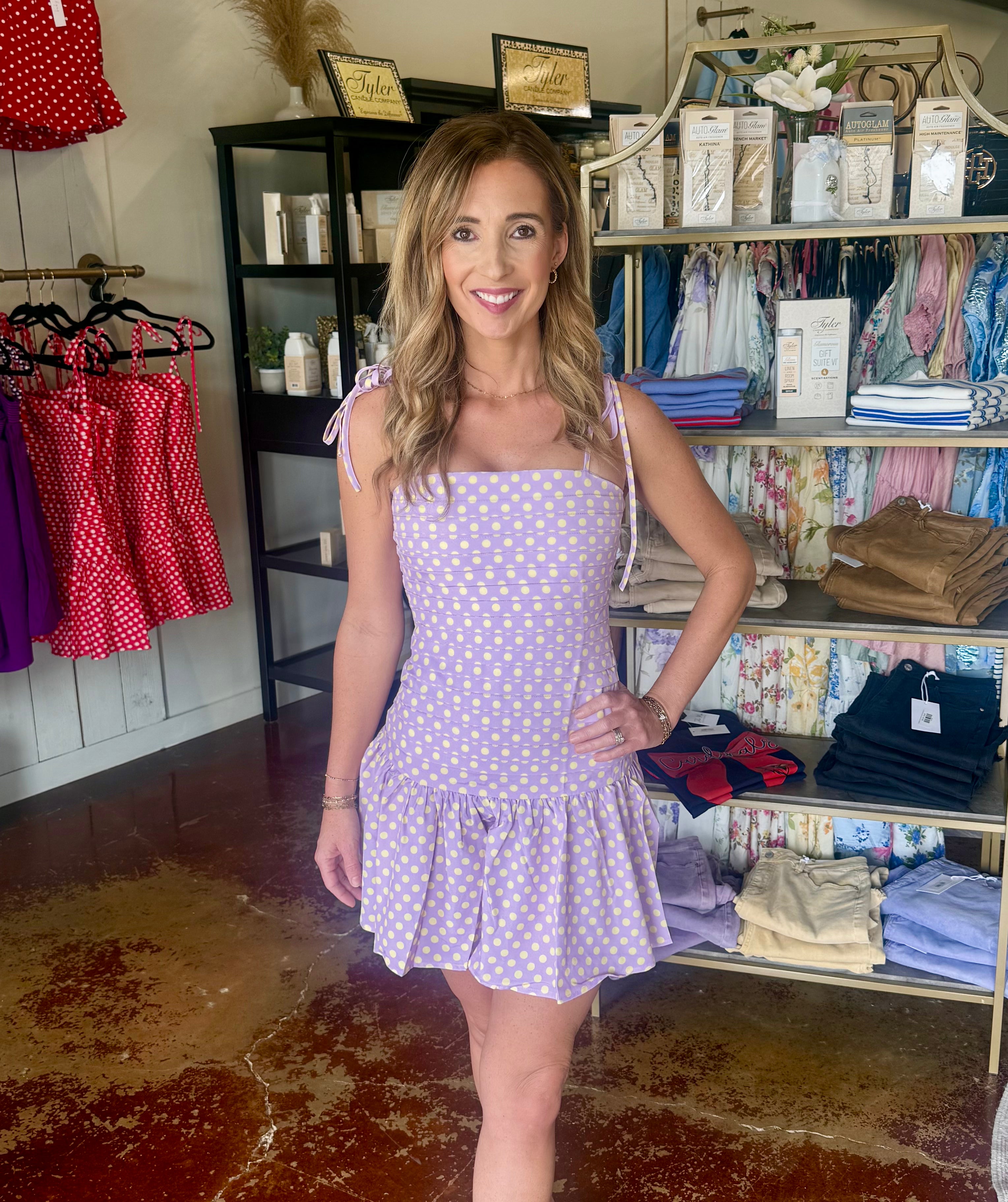 The Lavender Stadium Sweetheart Dress