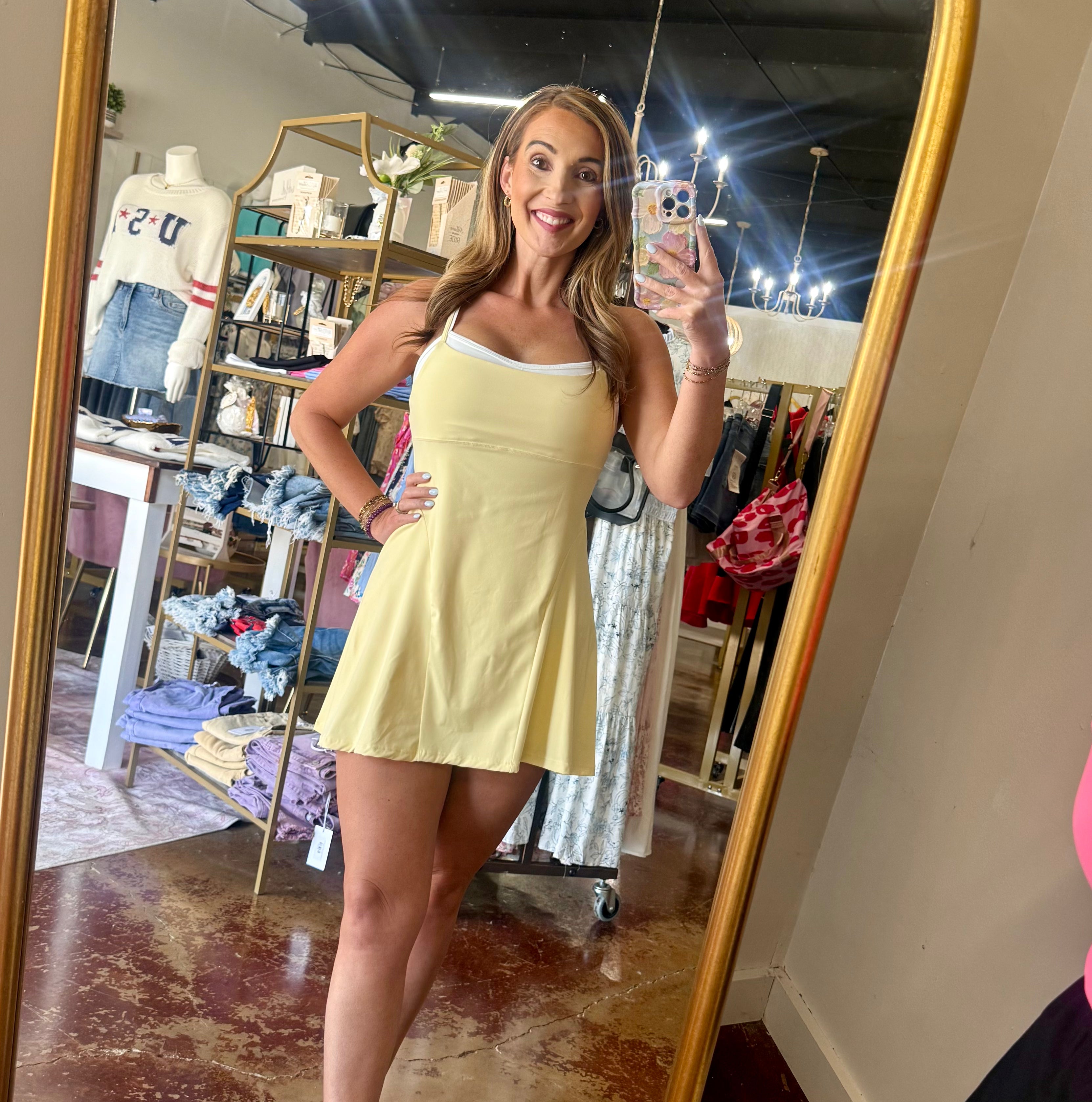 The Lemon Double Layered Dress