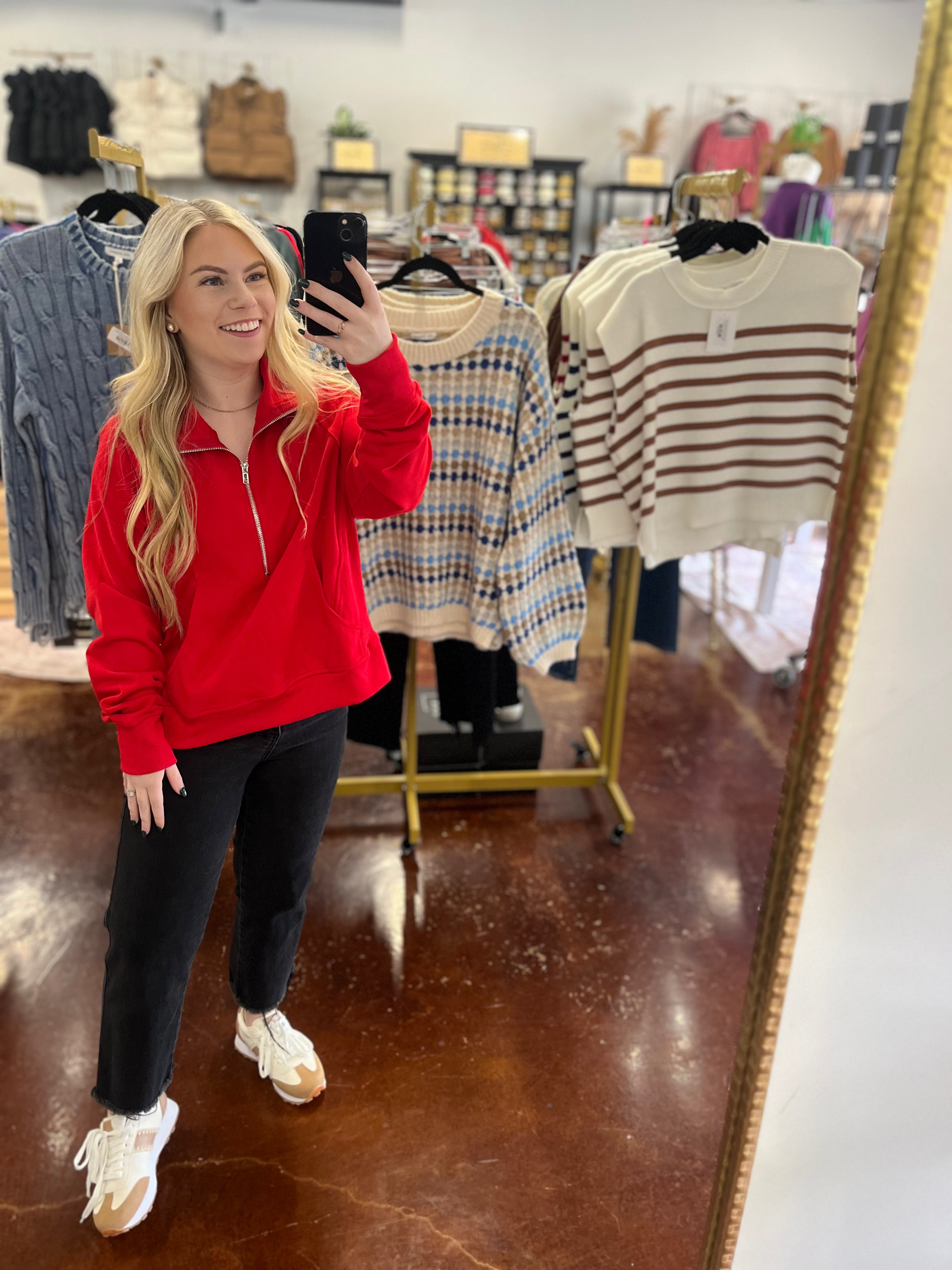 The Alice Half Zip Pullover