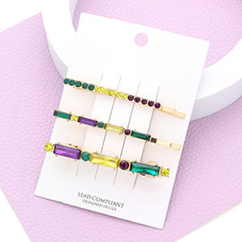 3Pcs Mardi Hair Pins