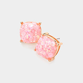 Druzy Stud Earrings