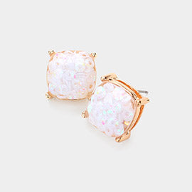 Druzy Stud Earrings