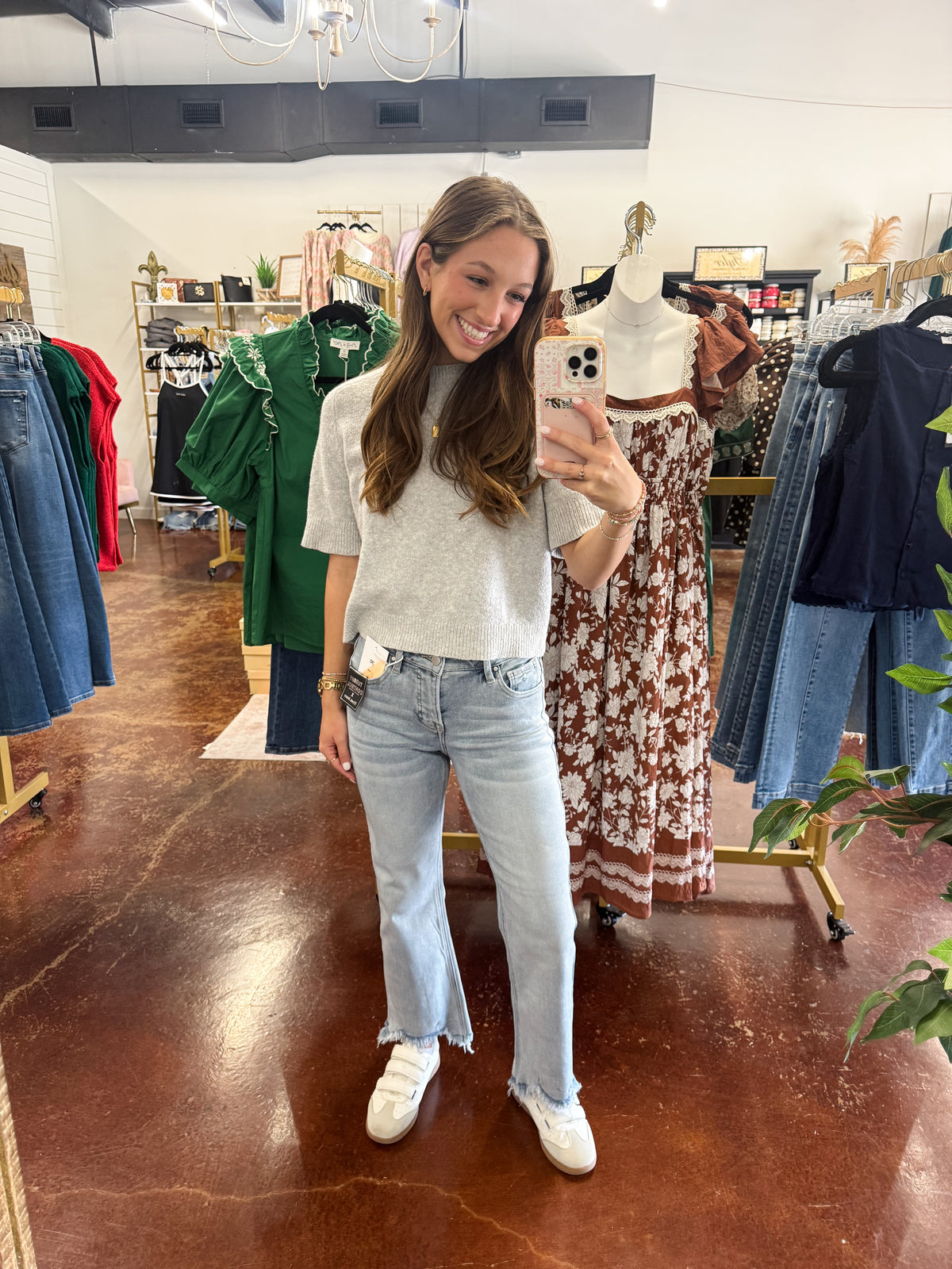 The Risen Mid Rise Straight Denim