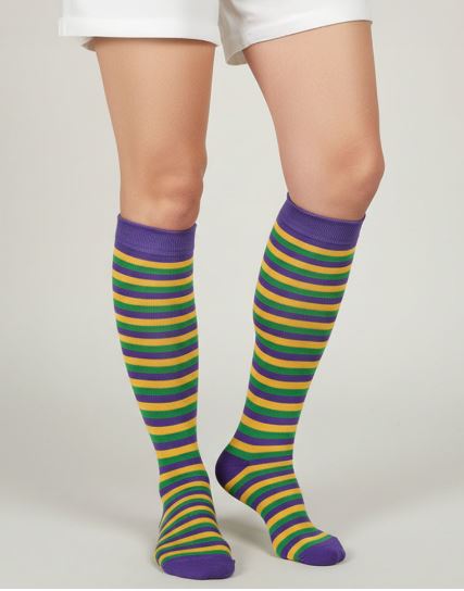 Mardi Gras Socks