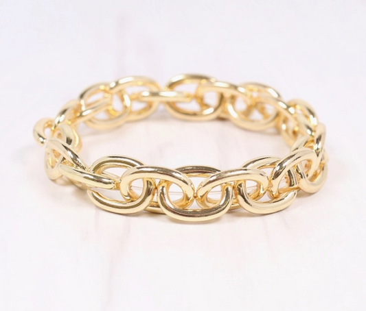 Jo Anne Stretch Bracelet Gold