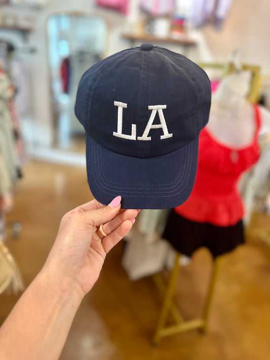 Navy LA Baseball Cap