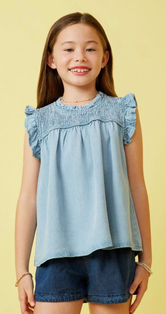 Our Tween Denim Top