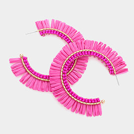 Raffia Hoops