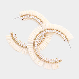 Raffia Hoops