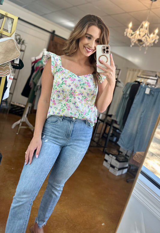 The Floral Sadies Top