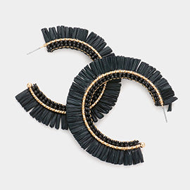 Raffia Hoops