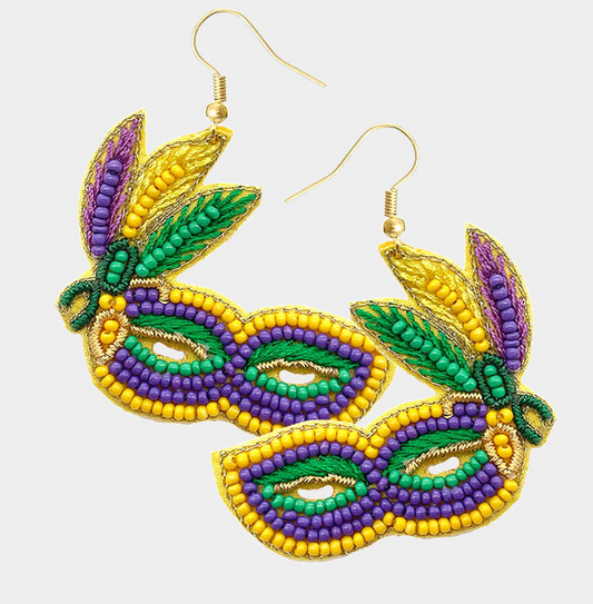 Mardi Gras Dangle Mask