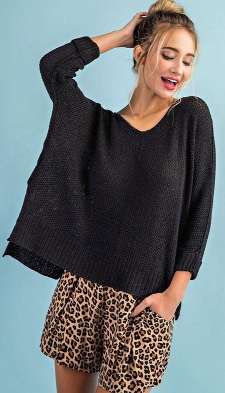 Black Dolman Sweater