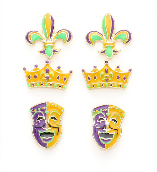 Mardi Gras Mask Set