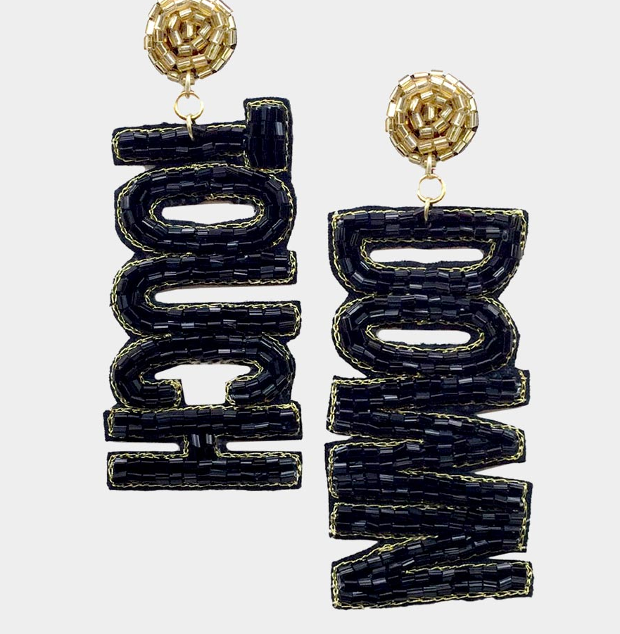 Touch Down Beaded Earrings
