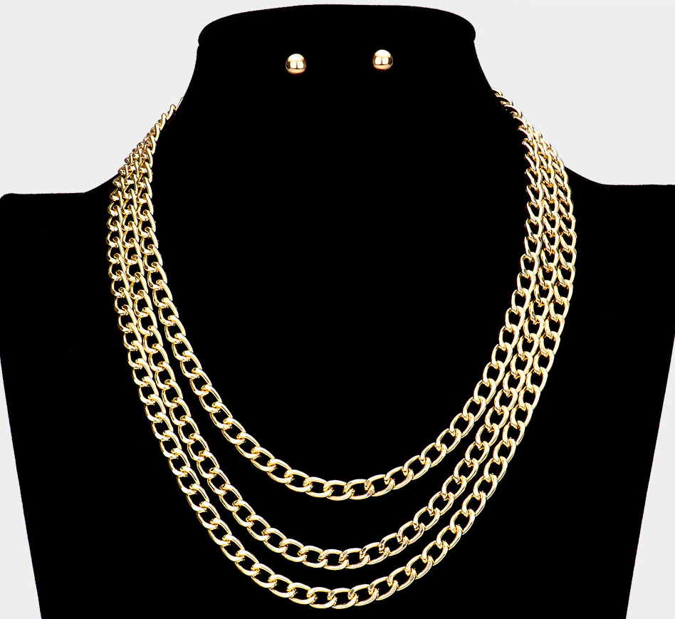 The Triple Layer Gold Necklace