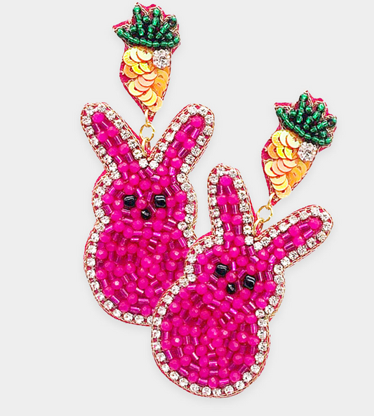 Peeps Beaded Earrings