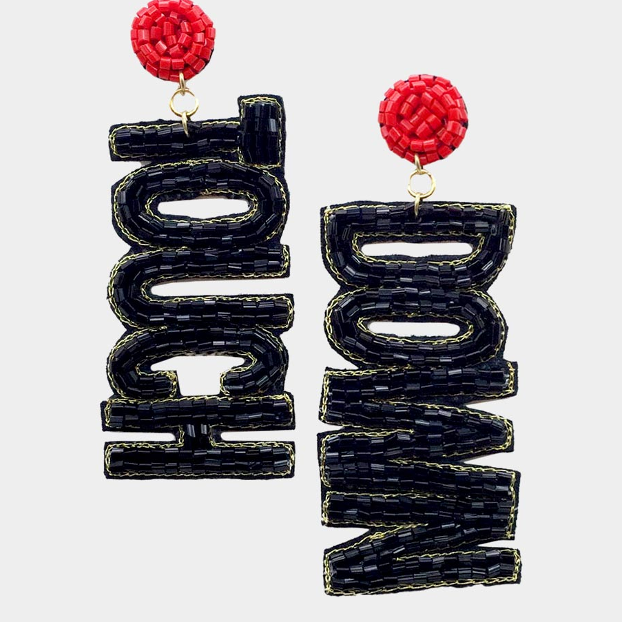 Touch Down Beaded Earrings