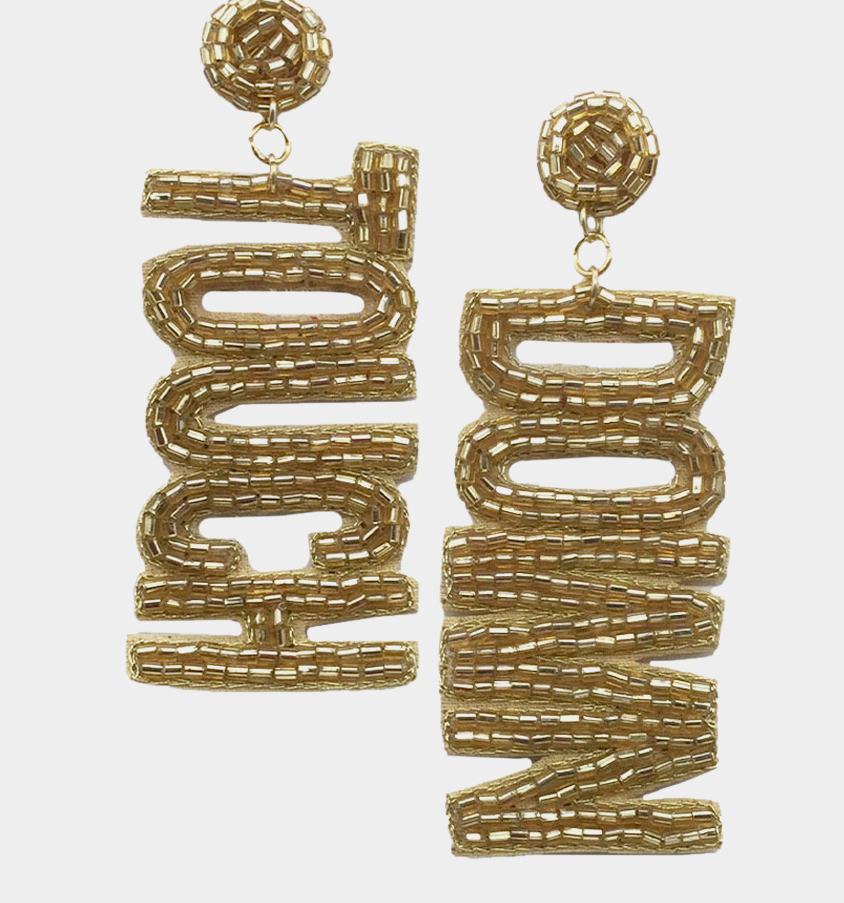 Touch Down Beaded Earrings