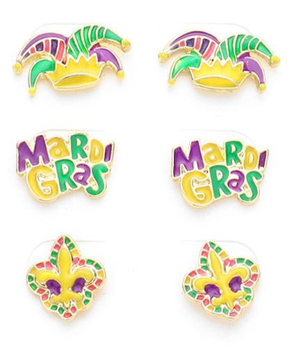 Mardi Gras Stud Set