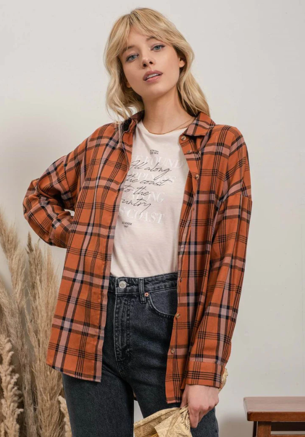 The Molly Danielle Plaid Top