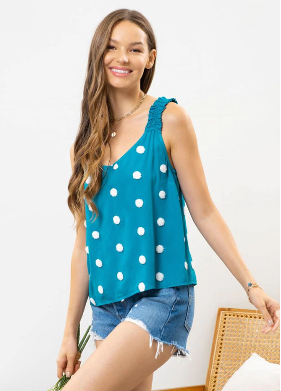 The Sassy Pom Pom Girl Top