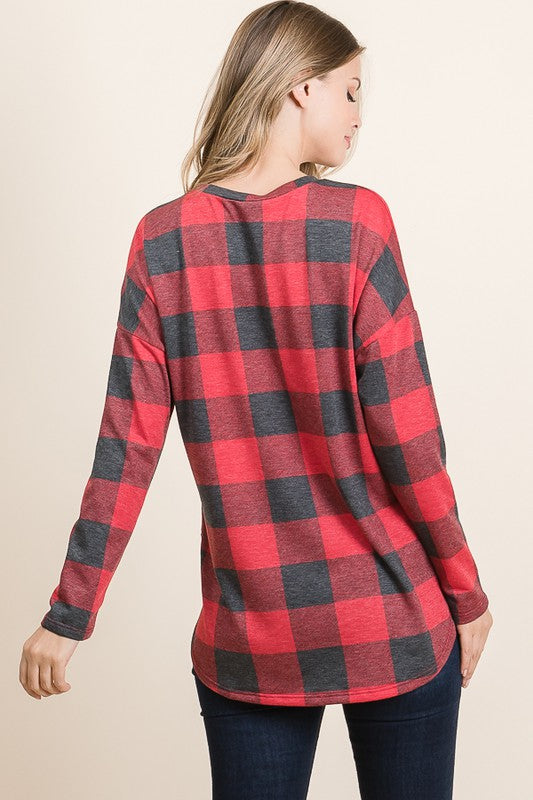 Buffalo Plaid Top