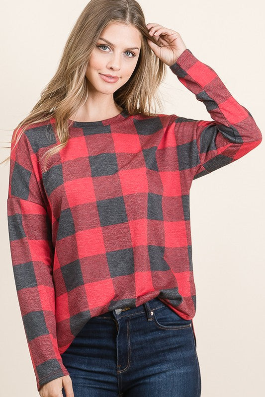 Buffalo Plaid Top