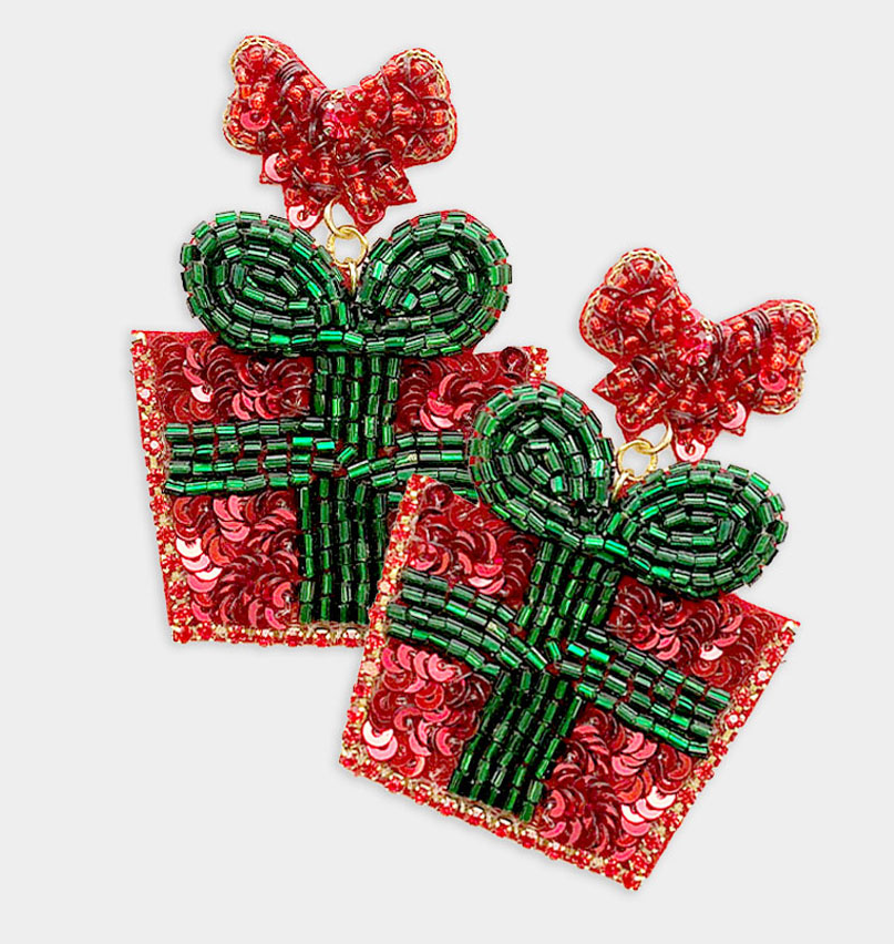 CHRISTMAS GIFT Beaded Earrings