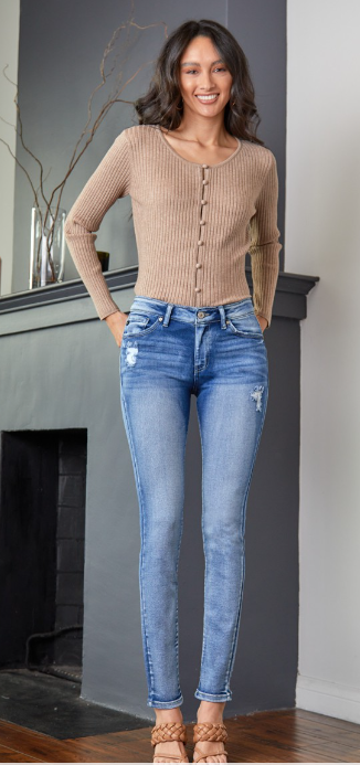The Bella Mid Rise Denim
