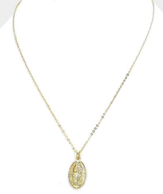 Saint Mary Pendant Necklace