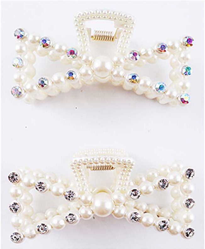 Pearl Bow Clips